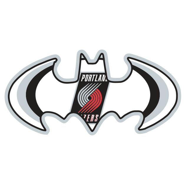 Portland Trail Blazers Batman Logo fabric transfer